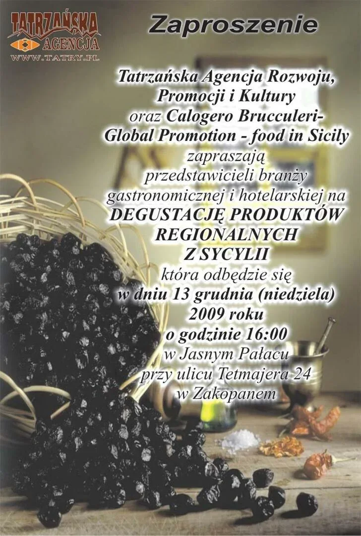 Degustacja produktów regionalnych z Sycylii