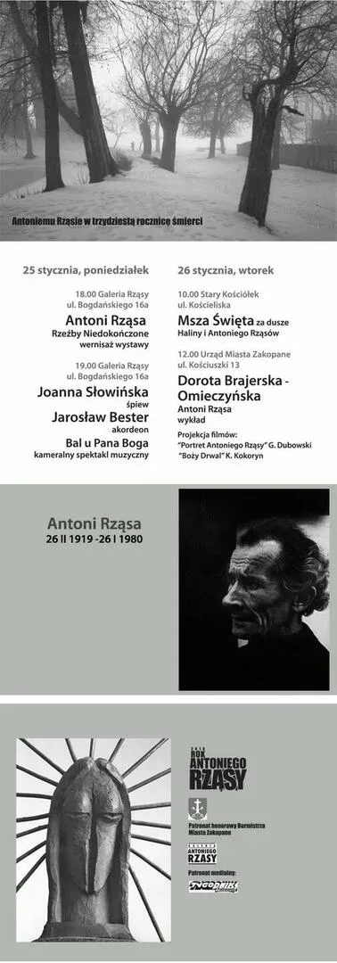 Jubileusz 30-lecia śmierci Antoniego Rząsy