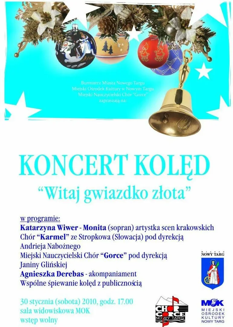 Koncert Kolęd Chóru "Gorce" i chóru "Karmel" ze Słowacji
