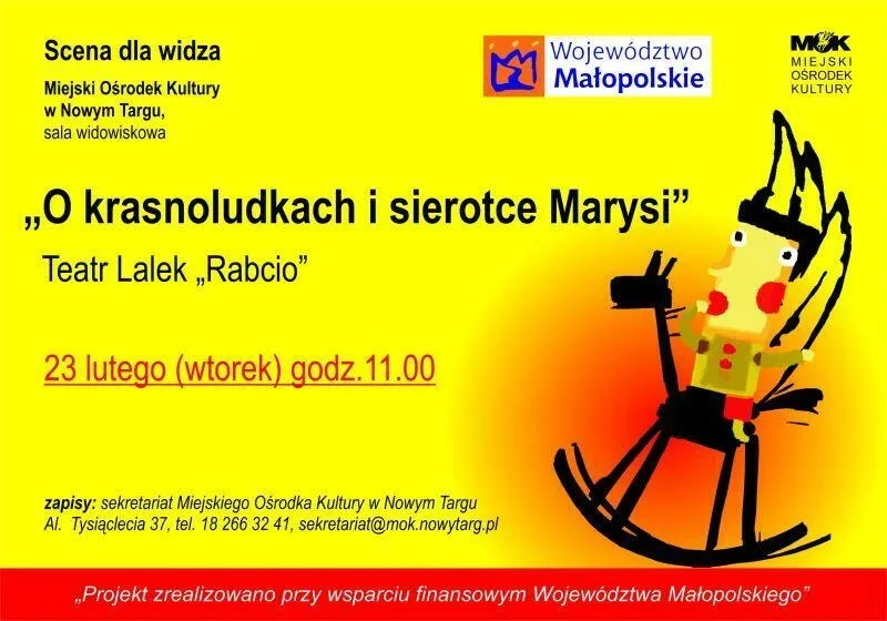 Spektakl teatralny dla dzieci „O krasnoludkach i sierotce Marysi”