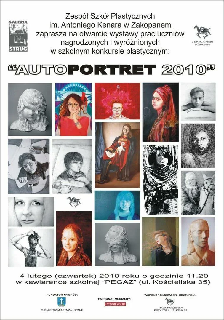 Otwarcie wystawy prac uczniów "AUTOPORTRET 2010"