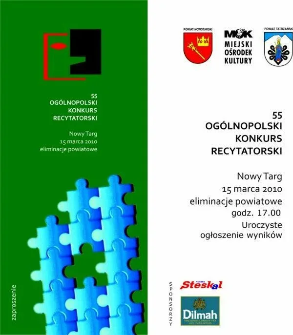 55 Ogólnopolski Konkurs Recytatorski - eliminacje powiatowe