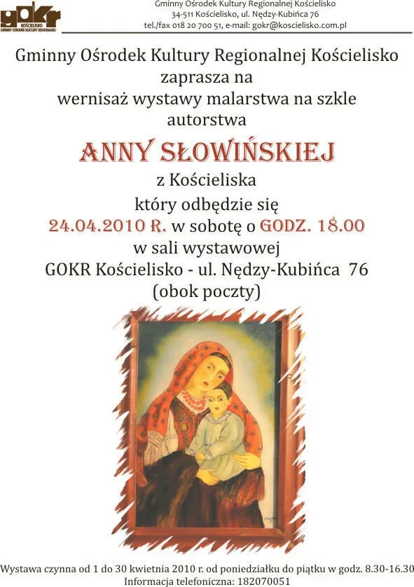 Wernisaż wystawy malarstwa na szkle Anny Słowińskiej