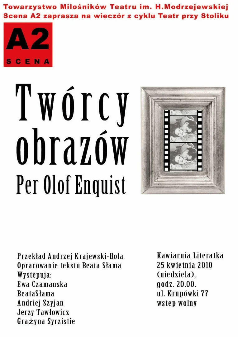 Wieczór z cyklu Teatr przy Stoliku