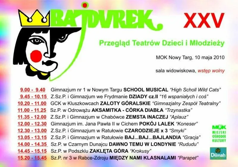 XXV eliminacje Festiwalu Teatrów Dzieci i Młodzieży „Bajdurek”