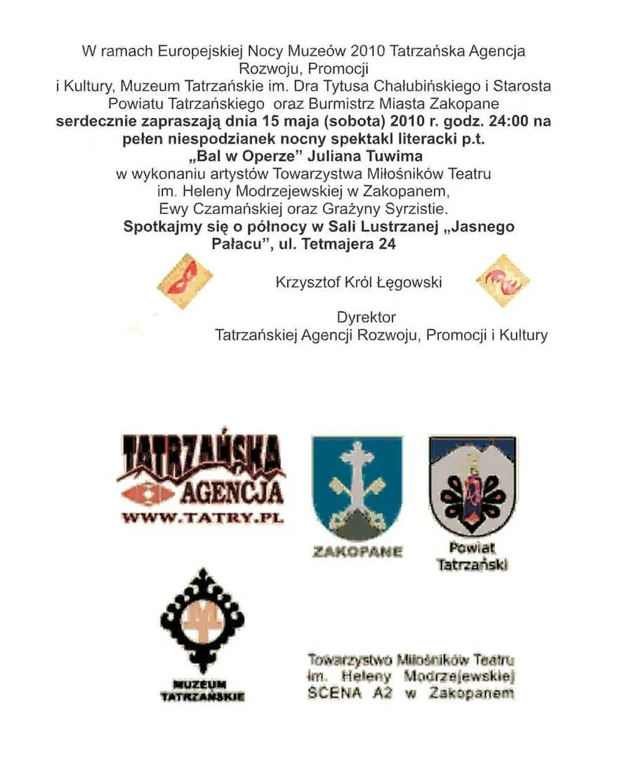 NOC MUZEÓW W ZAKOPANEM