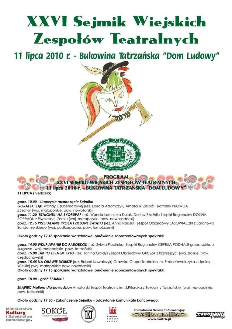 XXVI SEJMIK WIEJSKICH ZESPOŁÓW TEATRALNYCH