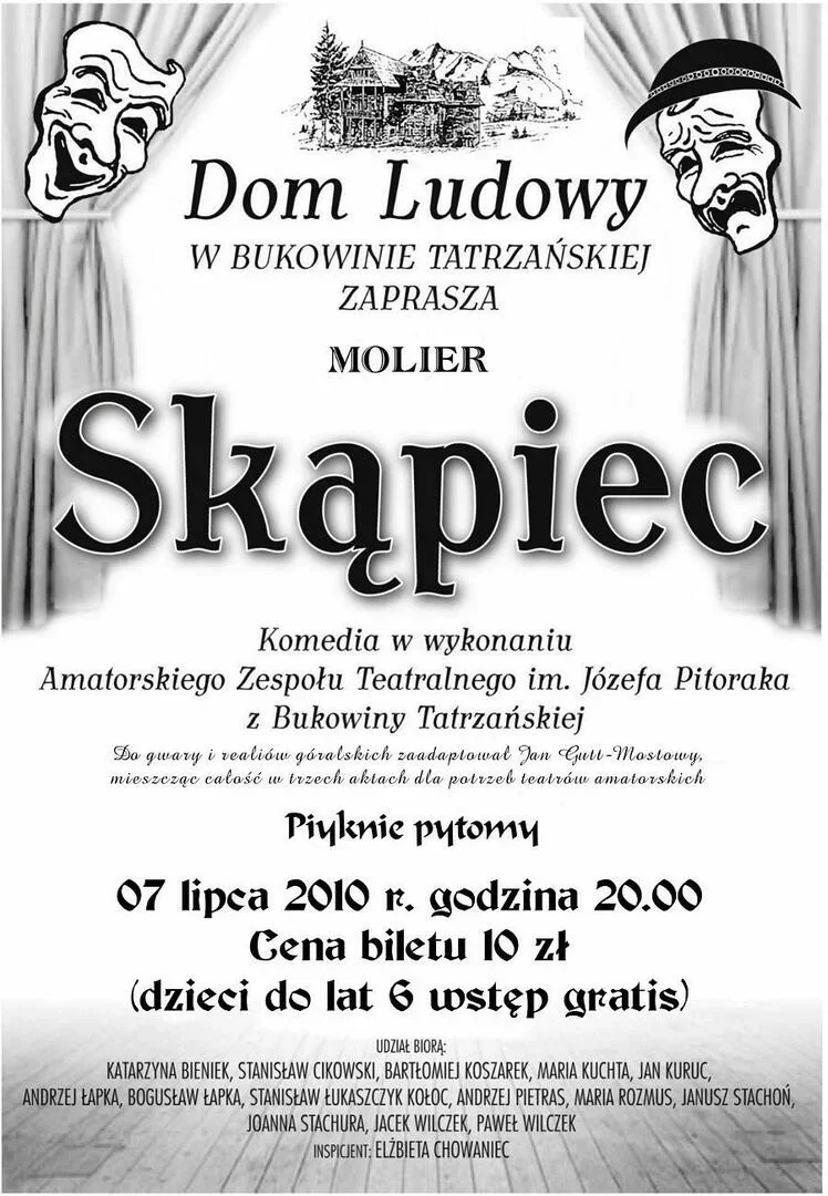 Molier - "SKĄPIEC" w Domu Ludowym