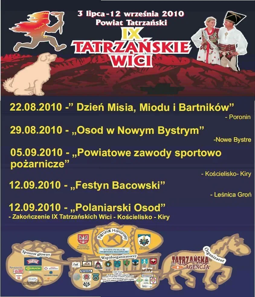 IX TATRZAŃSKIE WICI 03 LIPCA – 12 WRZEŚNIA 2010