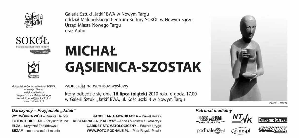 Wernisaż wystawy rzeźby Michała Gąsienicy-Szostaka