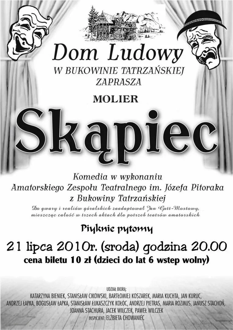 Molier - "SKĄPIEC" w Domu Ludowym