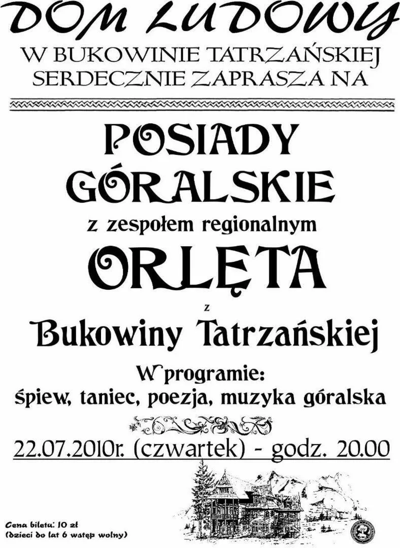 Posiady góralskie z zespołem regionalnym "Orlęta"