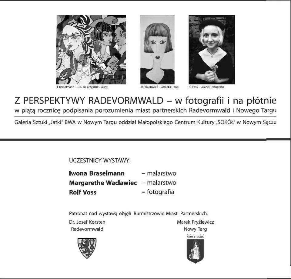 Wernisaż wystawy malarstwa i fotografii artystów z Radevormwald