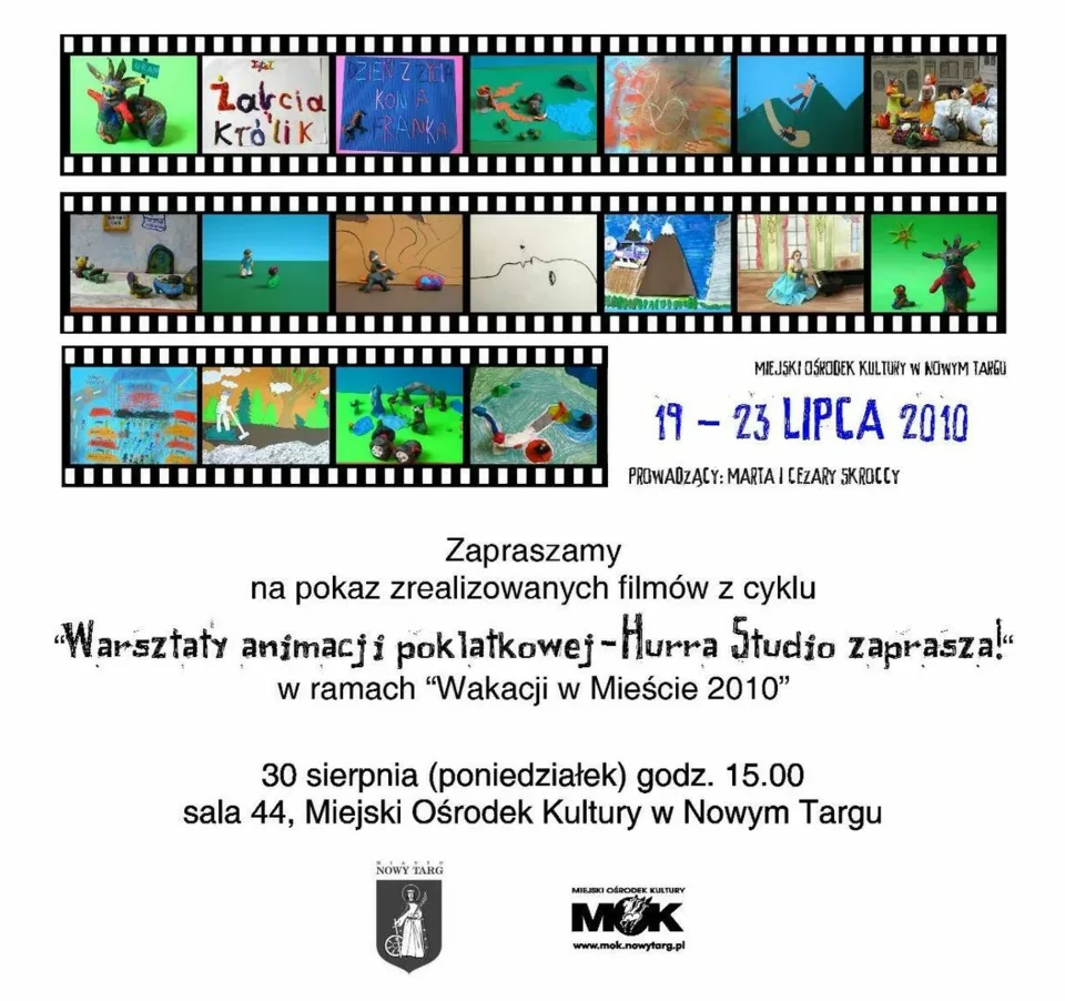 Pokaz filmów zrealizowanych w ramach warsztatów animacji