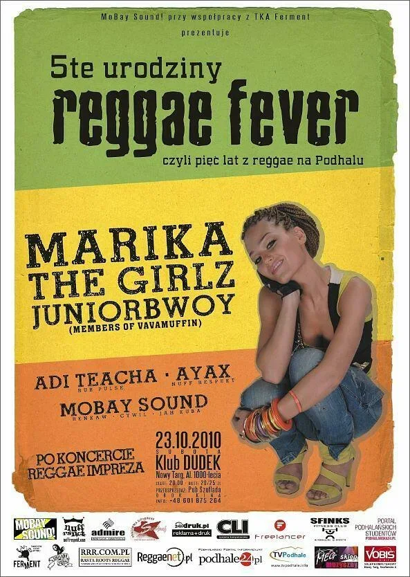 5te URODZINY REGGAE FEVER! MARIKA, JUNIORbWOY, ADI TEACHA...