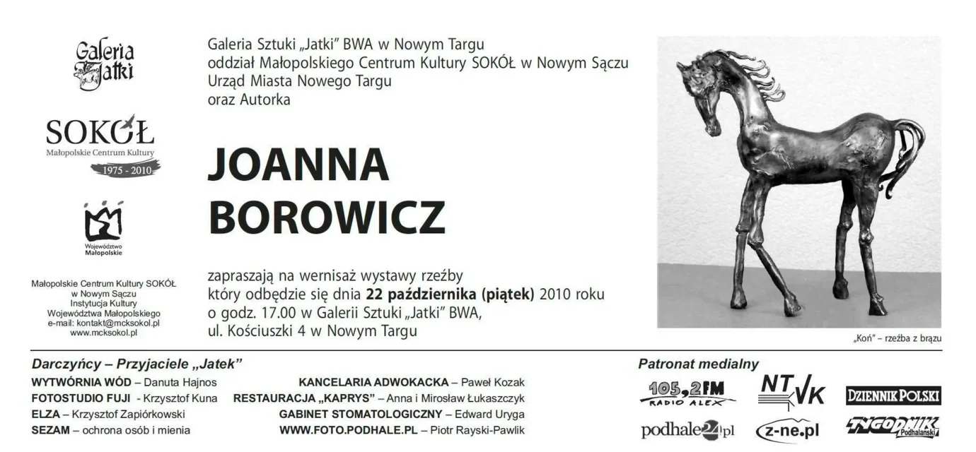 Wernisaż wystawy rzeźby Joanny Borowicz