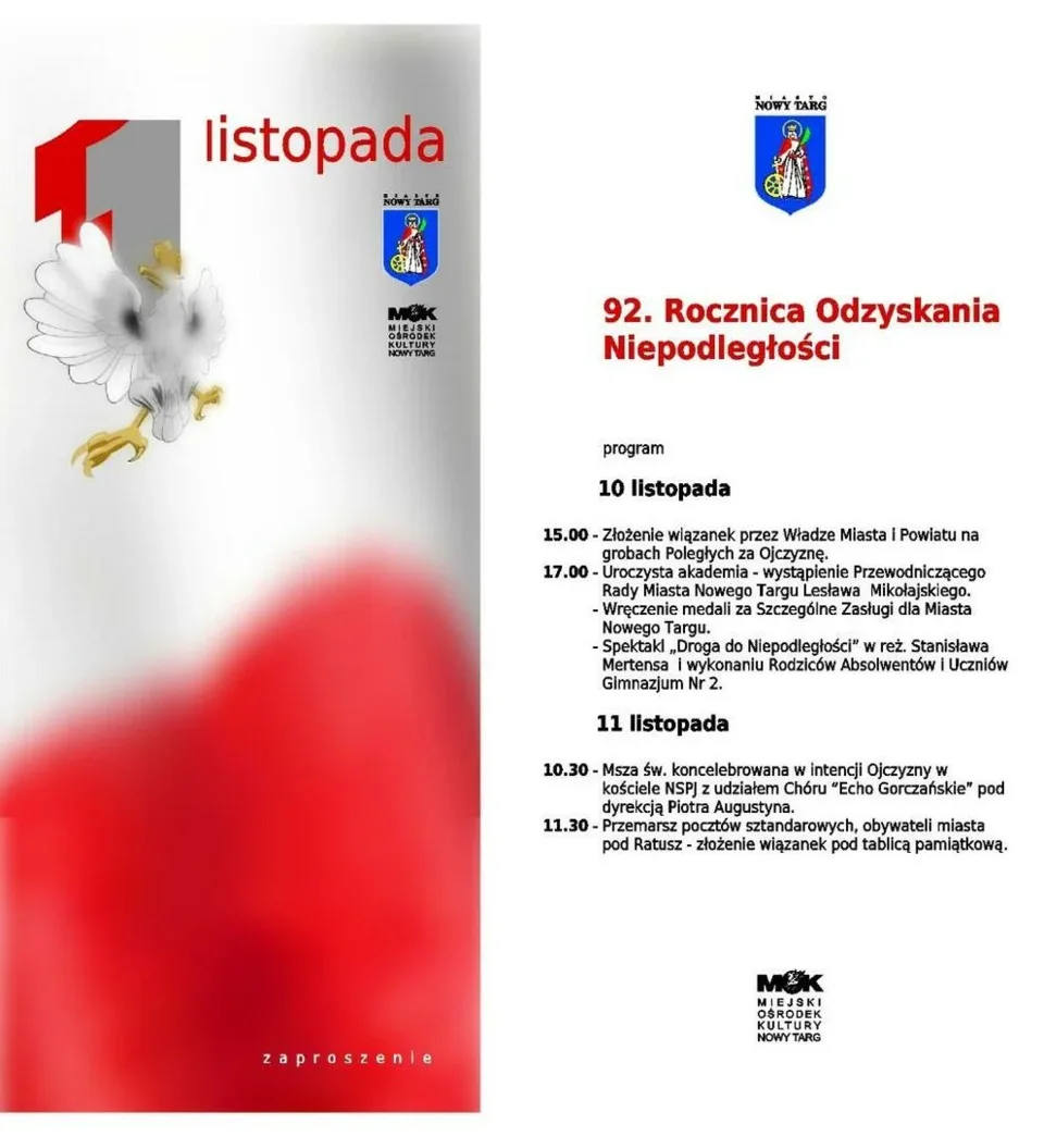 92. Rocznica Odzyskania Niepodległości