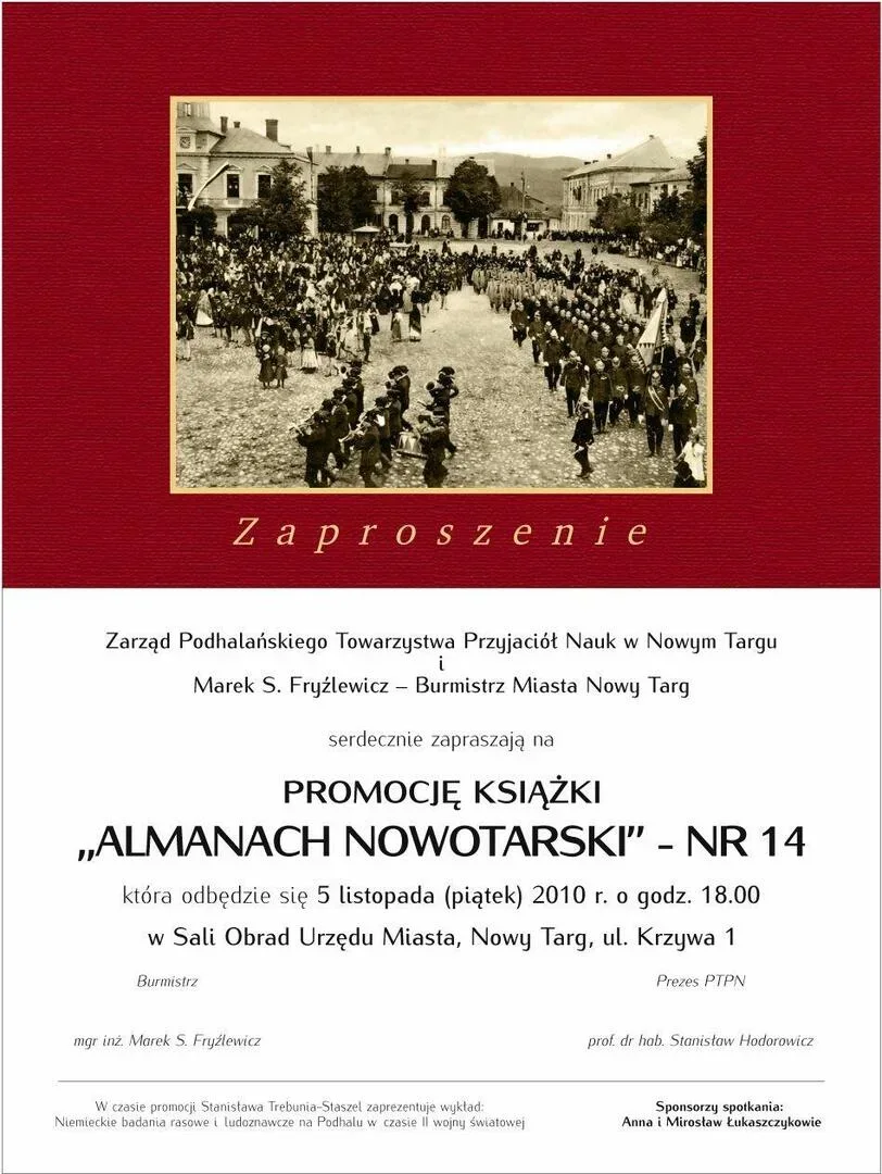 Promocja książki "Almanach Nowotarski"