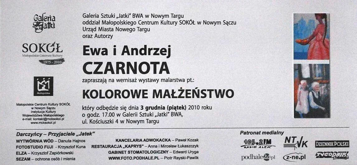 Otwarcie wystawy Ewy i Andrzeja Czarnotów pt. "Kolorowe małżeństwo"