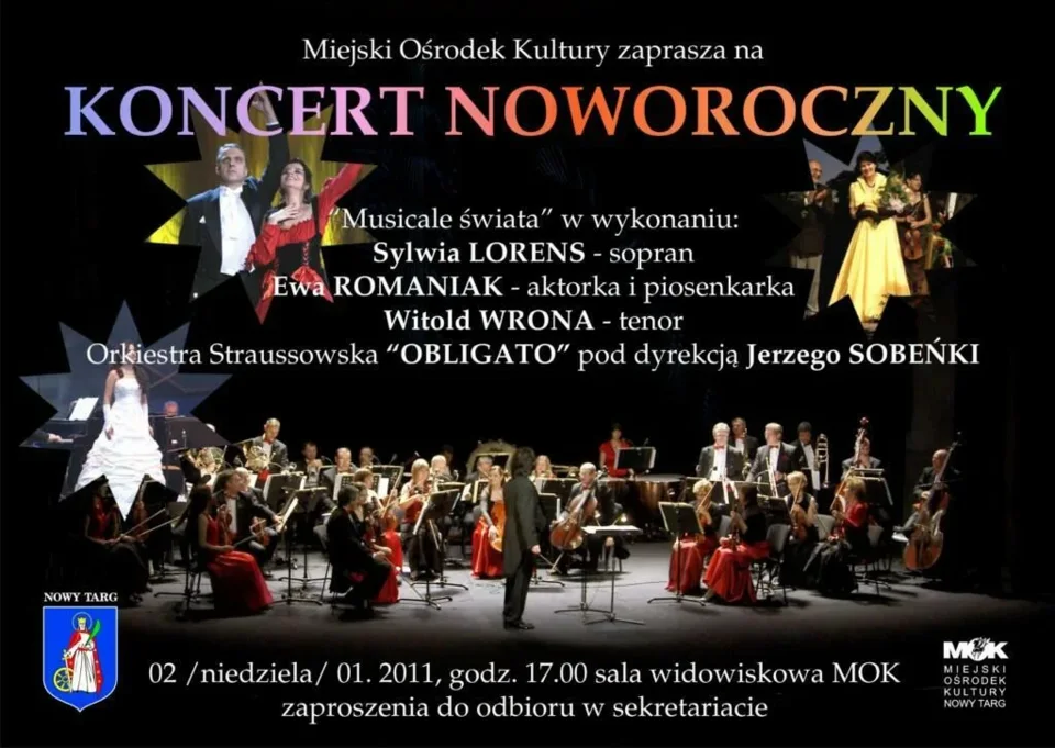 KONCERT NOWOROCZNY "Musicale świata" w MOK w Nowym Targu