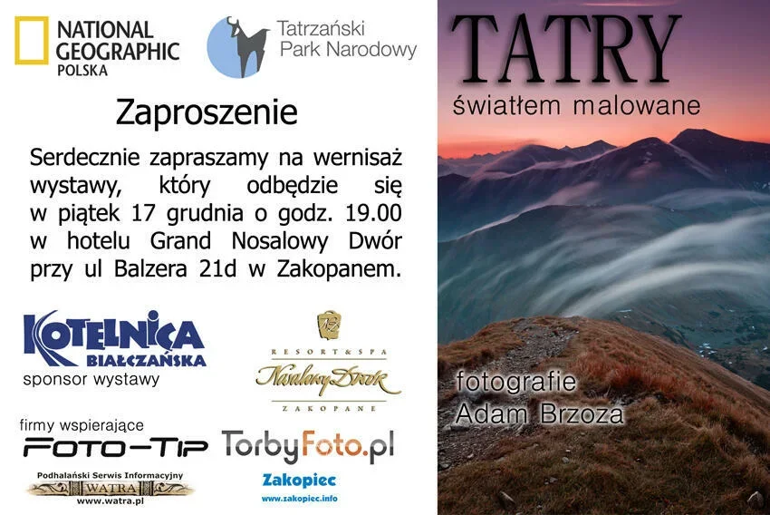 Wernisaż wystawy "TATRY światłem malowane"