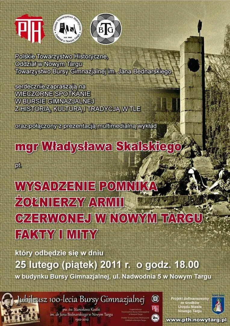 WIECZORNE SPOTKANIE W BURSIE GIMNAZJALNEJ Z HISTORIĄ TRADYCJĄ I KULTURĄ W TLE