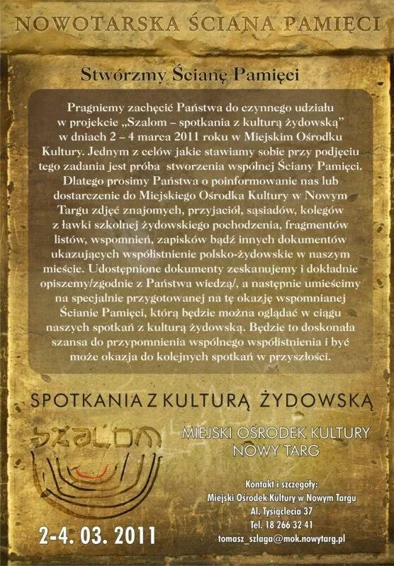 Szalom - spotkania z kulturą żydowską