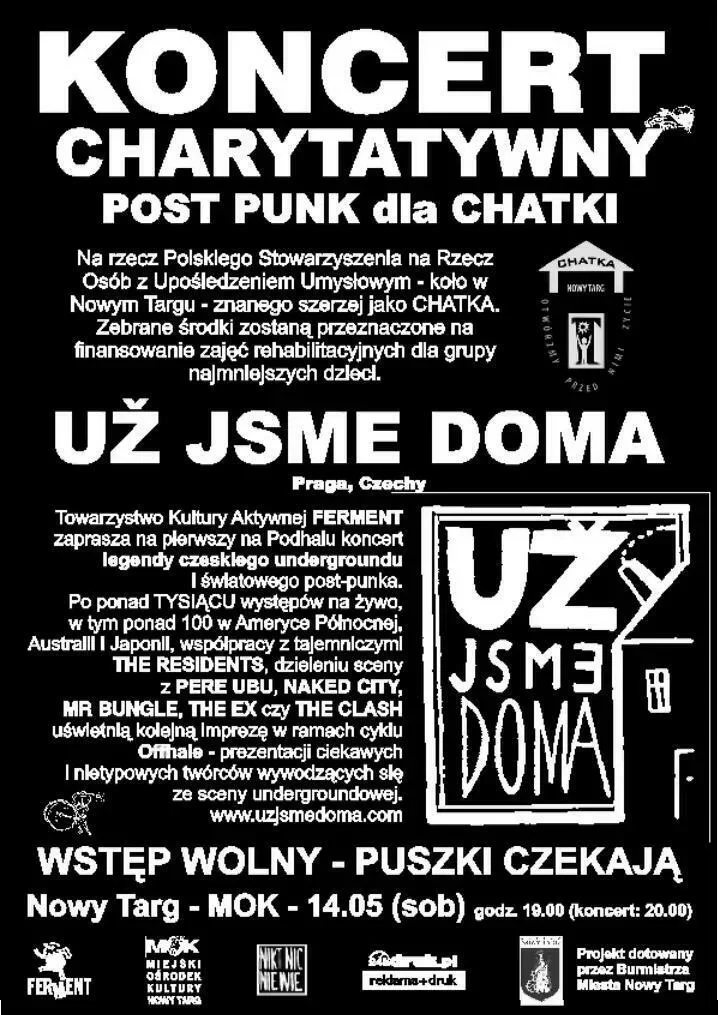 Koncert charytatywny Post Punk dla Chatki