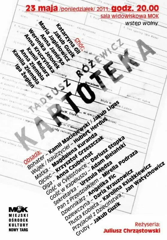 Spektakl "Kartoteka"