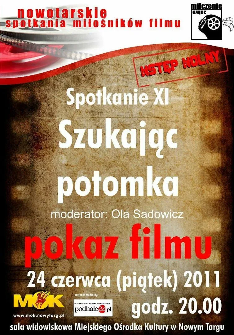 Nowotarskie Spotkania Miłośników Filmu - spotkanie XI "Szukając potomka"