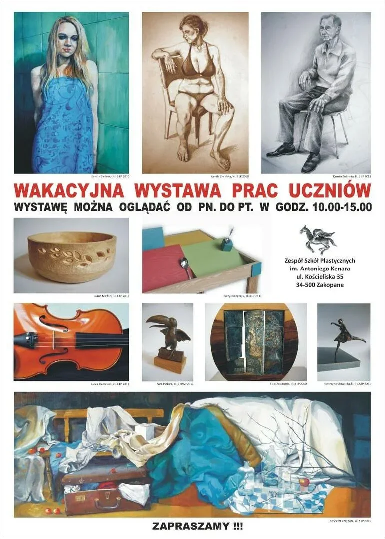 Wakacyjna Wystawa Prac Uczniów ZSP im. A. Kenara