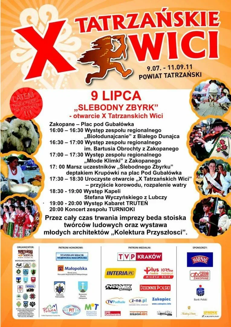 „Ślebodny Zbyrk”– otwarcie X Tatrzańskich Wici