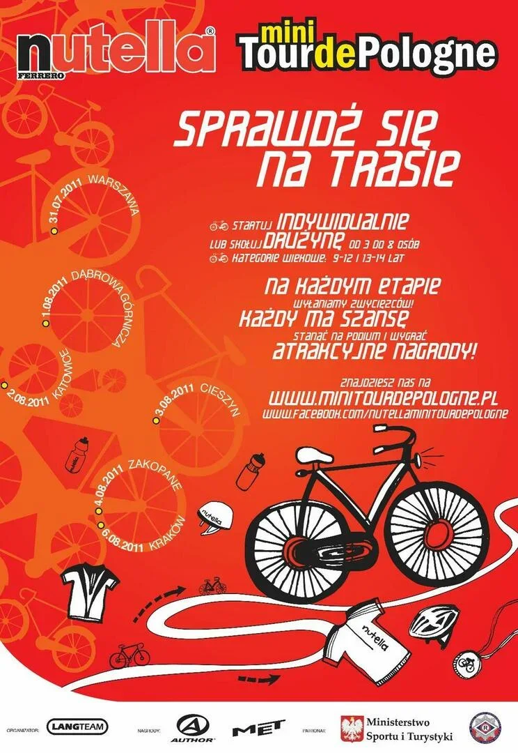 Dzieci na rowery czyli Nutella Mini Tour de Pologne