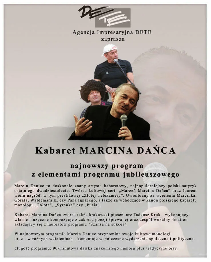 Koncert Kabaret Marcina Dańca