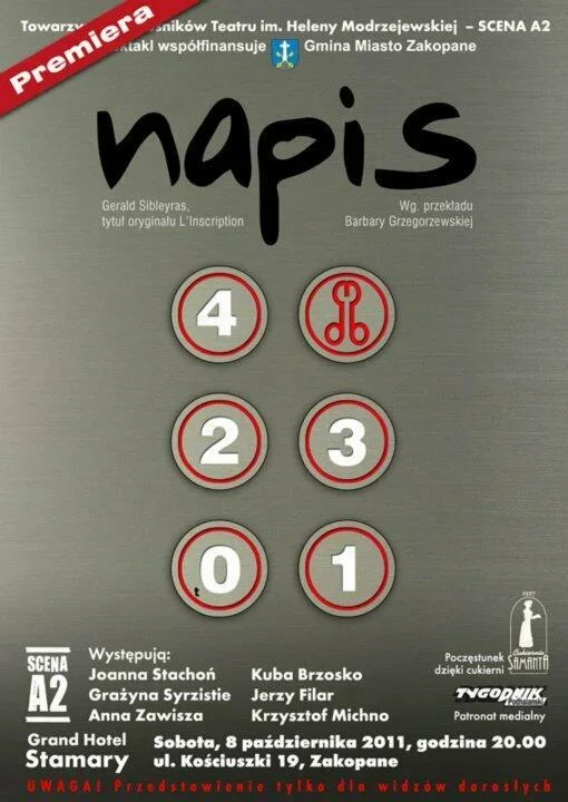 Spektakl pt: ,,NAPIS’’ wg. Geralda Siblegrasa