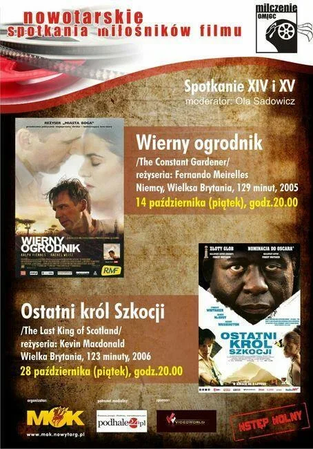 Nowotarskie spotkania miłośników filmu w październiku