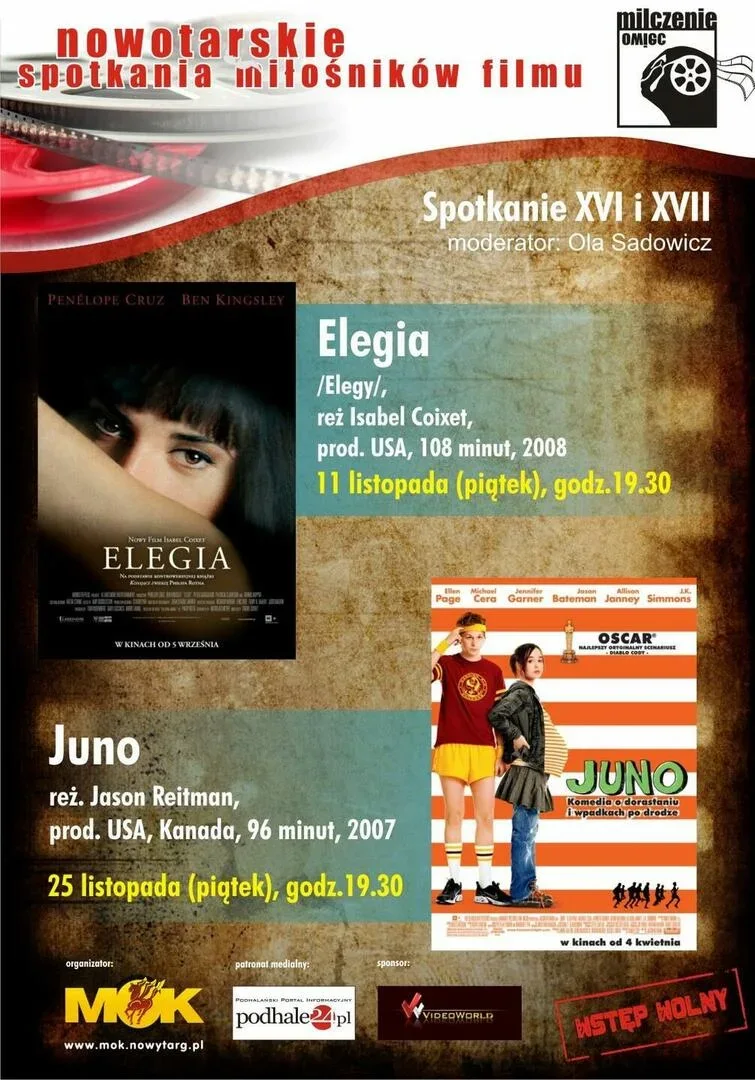 Nowotarskie Spotkania Miłośników Filmu – spotkanie XVI „Elegia”
