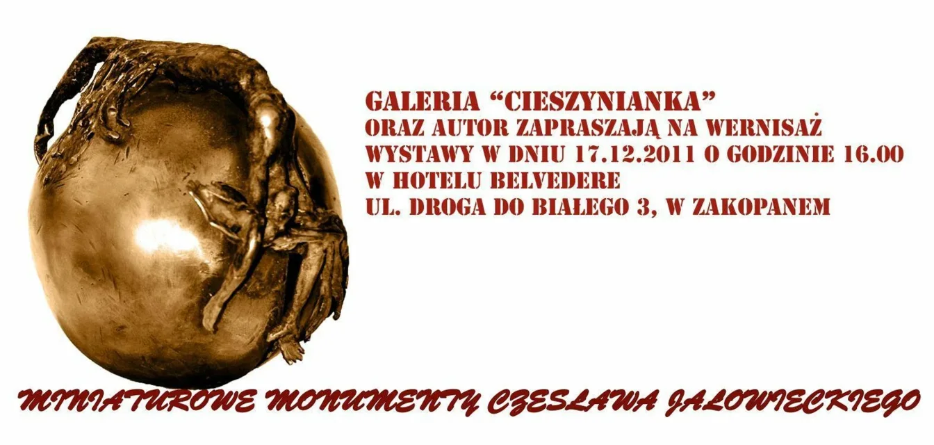 Wernisaż wystawy pt. „Miniaturowe Monumenty” Czesława Jałowieckiego