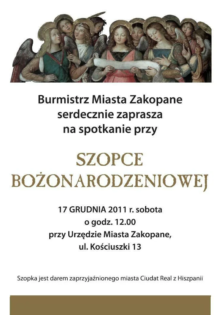 Spotkanie przy szopce bożonarodzeniowej