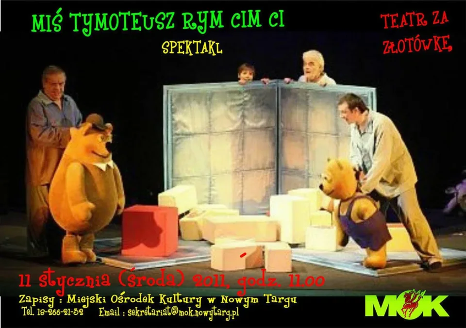 Miś Tymoteusz Rym Cim Ci – Teatr za złotówkę