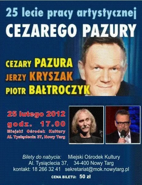 25 lat dobrego humoru, czyli jubileusz Pracy Artystycznej Cezarego Pazury