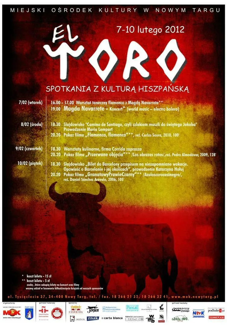 EL TORO - spotkania z kulturą hiszpańską