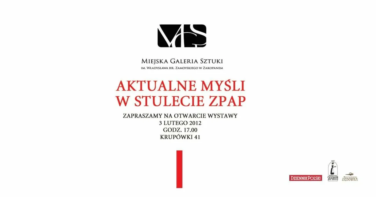 Otwarcie wystawy "Aktualne myśli w stulecie ZPAP"