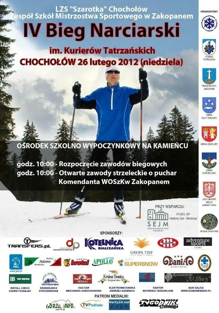 IV BIEG NARCIARSKI im. „KURIERÓW TATRZAŃSKICH” W CHOCHOŁOWIE
