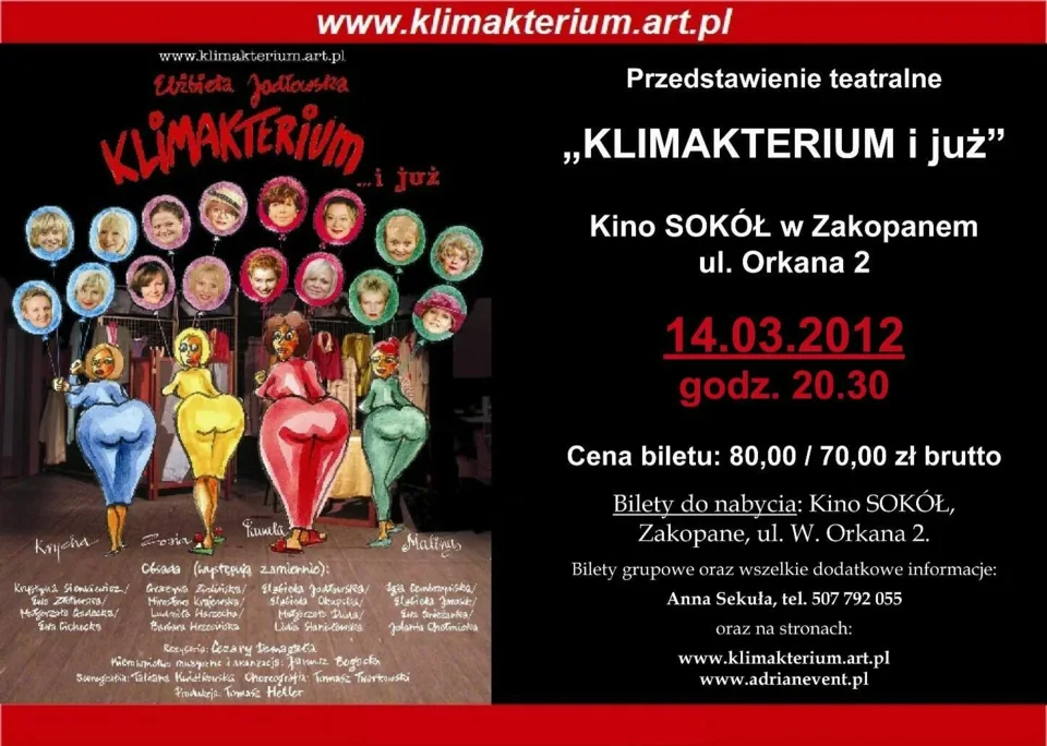 Spektakl "Klimakterium i już"