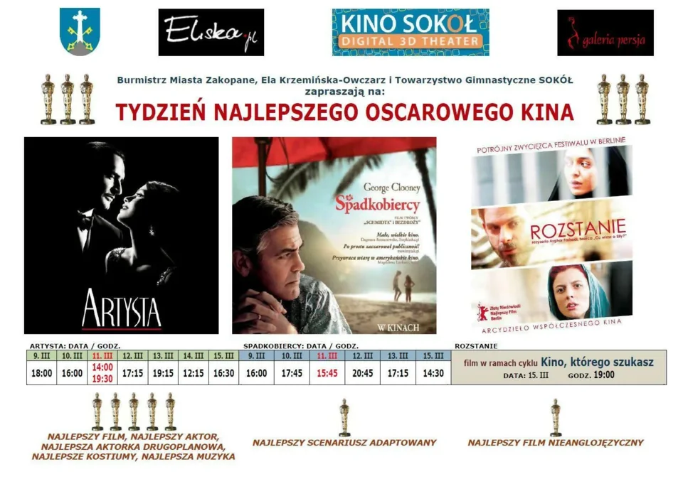 TYDZIEŃ NAJLEPSZEGO OSCAROWEGO KINA