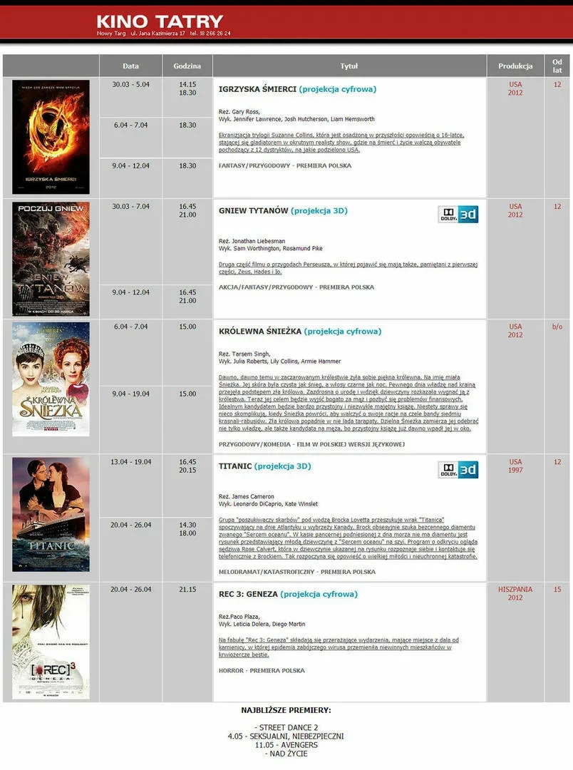 Kino "Tatry"