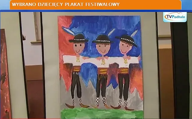 Wystawa prac z Konkursu na dziecięcy plakat festiwalowy w ramach 44. Międzynarodowego Festiwalu Folkloru Ziem Górskich w Zakopanem