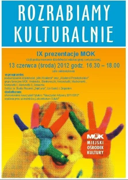 IX prezentacje MOK czyli podsumowanie działalności edukacyjnej i artystycznej