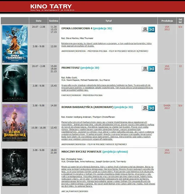 Kino "Tatry"